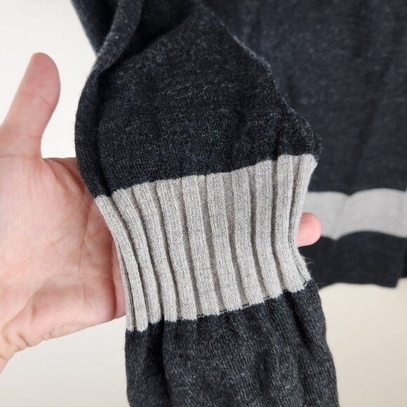 J. Crew Striped Mixed Media Knit Raglan Sleeve Crewneck Sweater sz S? - Picture 7 of 9